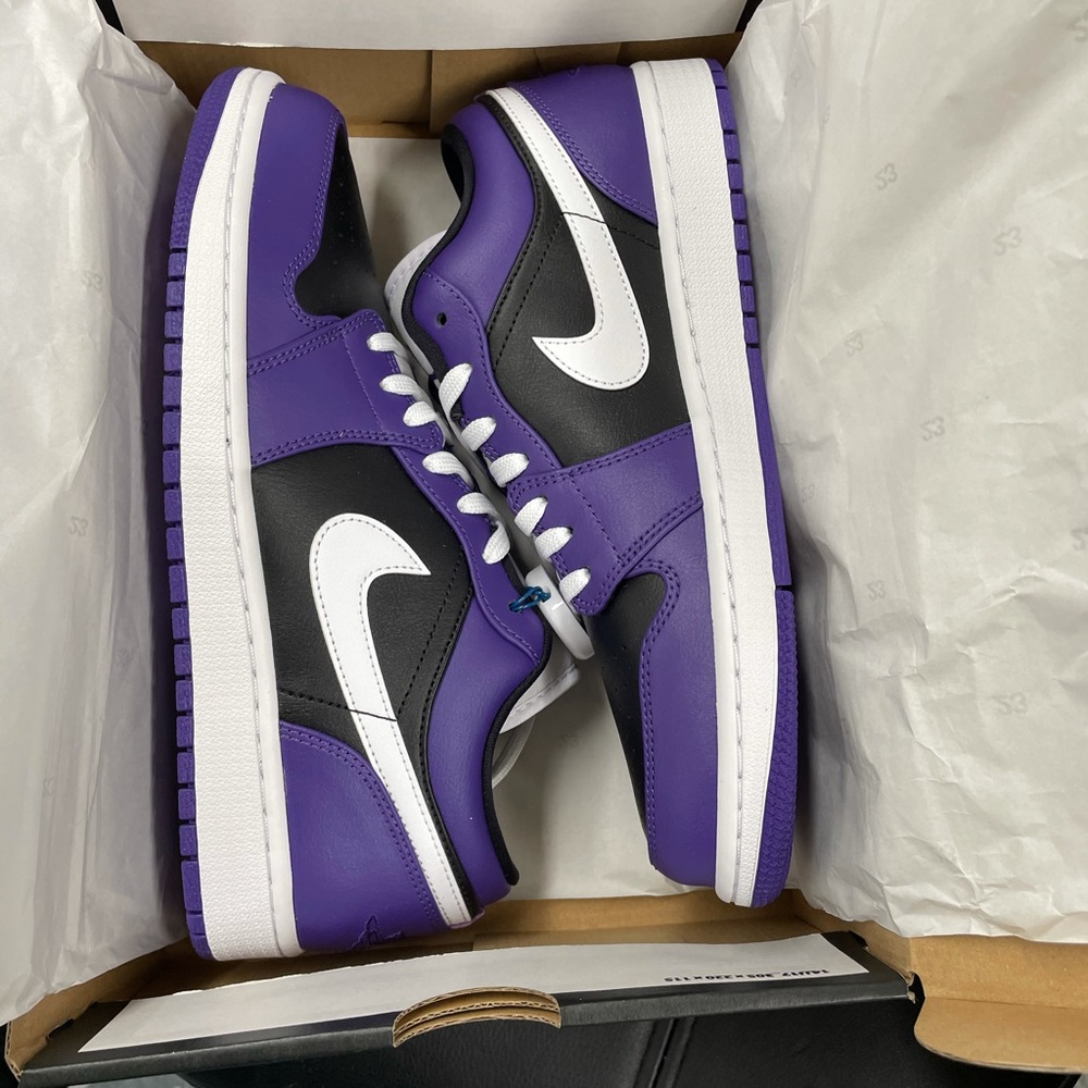 Nike Air Jordan 1 Court Purple Black Toe